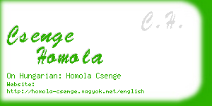 csenge homola business card